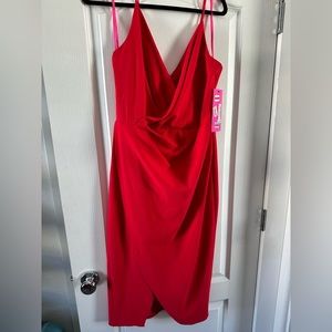 Betsy Johnson draped cocktail dress